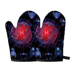Pisces And Astrological Signs Print Oven Mitts