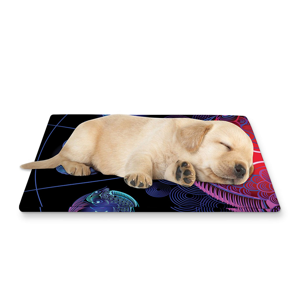 Pisces And Astrological Signs Print Pet Cooling Mat Cover