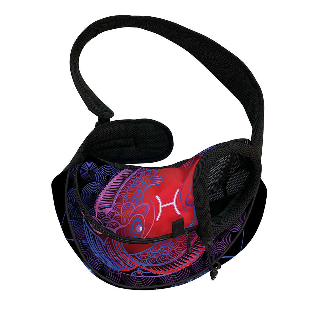 Pisces And Astrological Signs Print Pet Sling Carrier