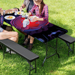 Pisces And Astrological Signs Print Picnic Table Cover