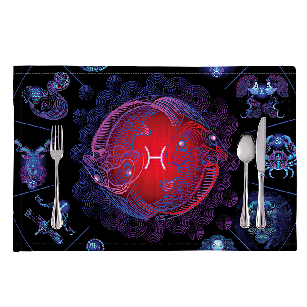 Pisces And Astrological Signs Print Placemat