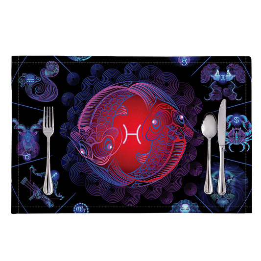 Pisces And Astrological Signs Print Placemat