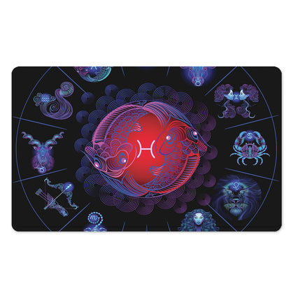 Pisces And Astrological Signs Print Polyester Doormat