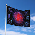 Pisces And Astrological Signs Print Polyester Flag