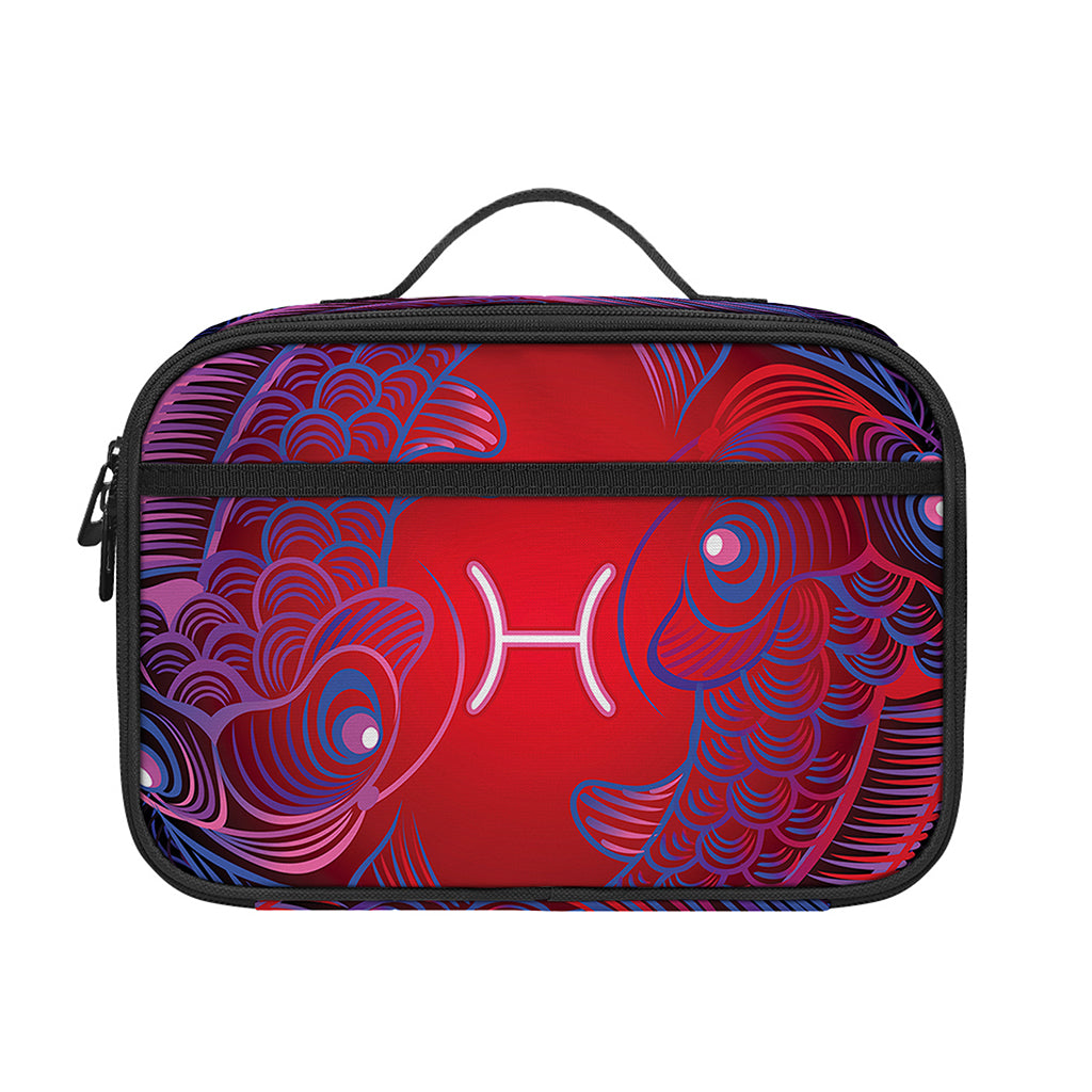 Pisces And Astrological Signs Print Portable Lunch Bag