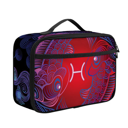 Pisces And Astrological Signs Print Portable Lunch Bag