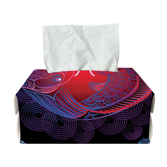 Pisces And Astrological Signs Print Rectangle Tissue Box Cover