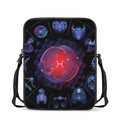 Pisces And Astrological Signs Print Rectangular Crossbody Bag