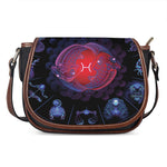 Pisces And Astrological Signs Print Saddle Bag