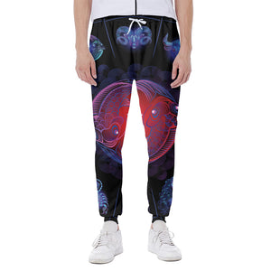 Pisces And Astrological Signs Print Scuba Joggers