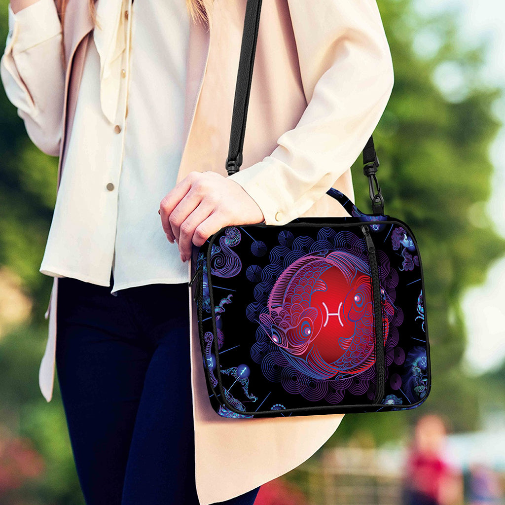 Pisces And Astrological Signs Print Shoulder Strap Bible Bag