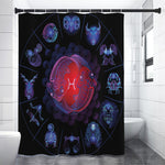 Pisces And Astrological Signs Print Shower Curtain