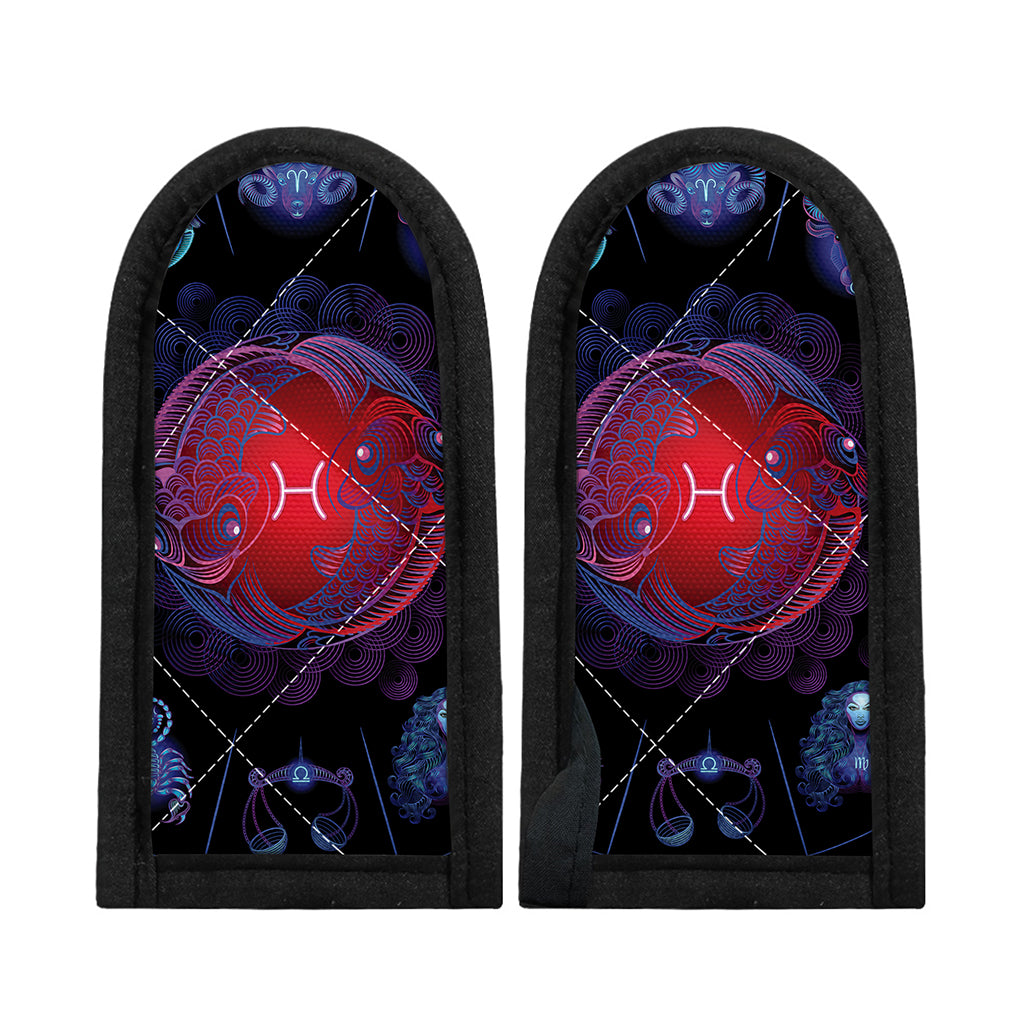 Pisces And Astrological Signs Print Skillet Handle Cover