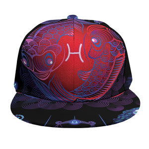 Pisces And Astrological Signs Print Snapback Cap