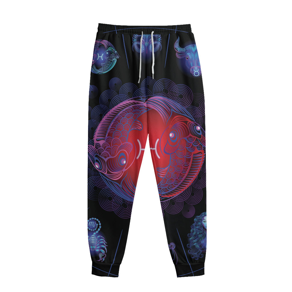 Pisces And Astrological Signs Print Sweatpants