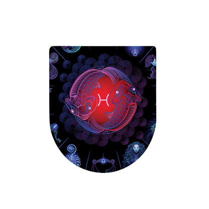 Pisces And Astrological Signs Print Toilet Lid Cover