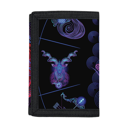 Pisces And Astrological Signs Print Trifold Wallet