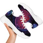 Pisces And Astrological Signs Print White Chunky Shoes