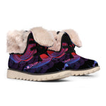 Pisces And Astrological Signs Print Winter Boots