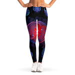 Pisces And Astrological Signs Print Women's Leggings