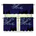 Pisces Constellation Print 3 Piece Kitchen Curtains