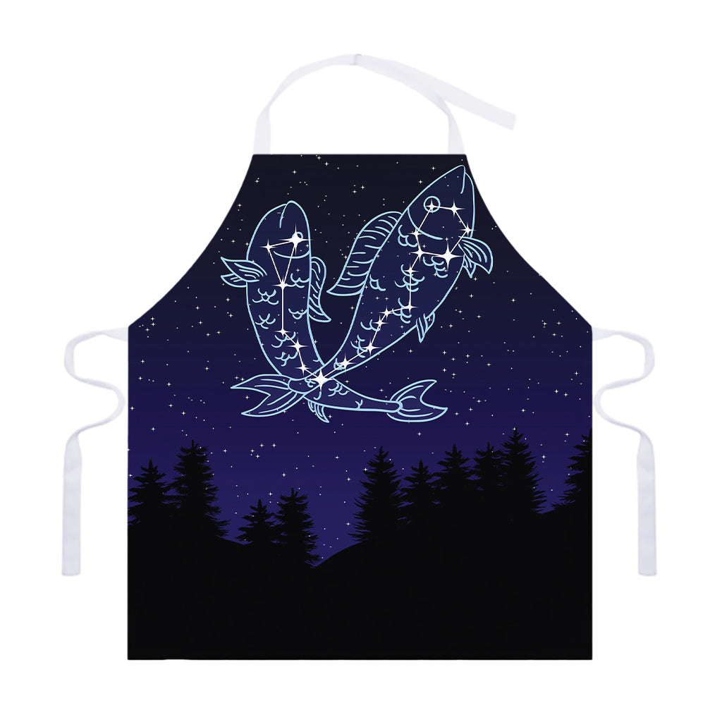 Pisces Constellation Print Adjustable Apron