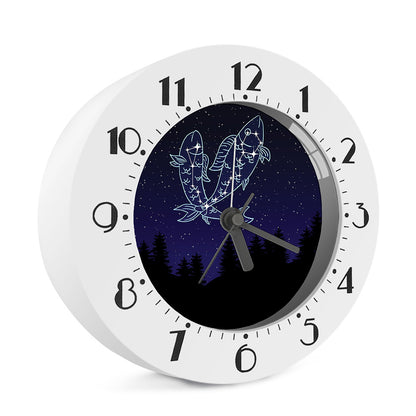 Pisces Constellation Print Alarm Clock