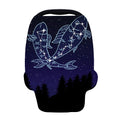 Pisces Constellation Print Baby Seat Cover
