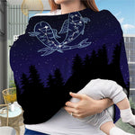 Pisces Constellation Print Baby Seat Cover