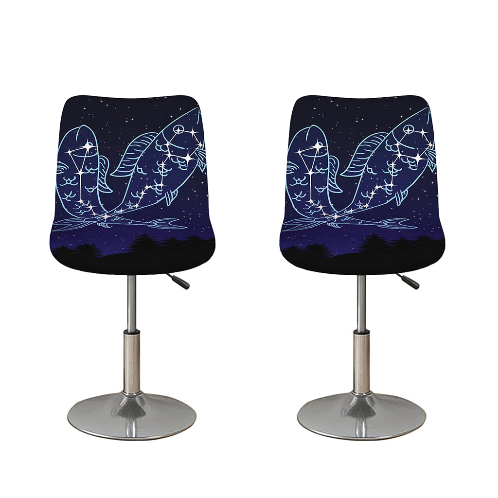 Pisces Constellation Print Bar Stool Covers