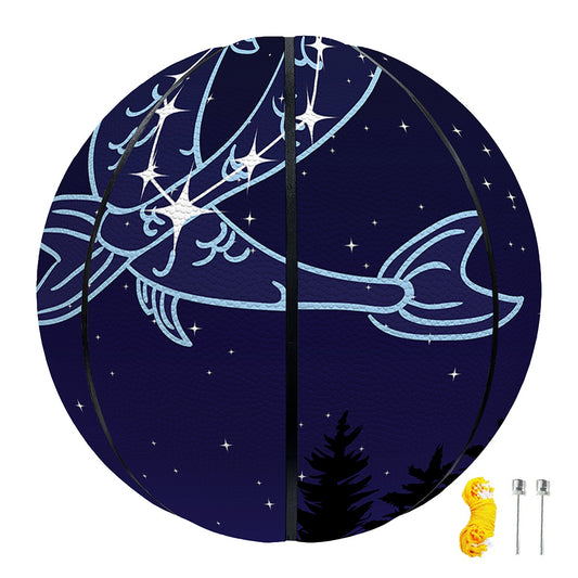 Pisces Constellation Print Basketball