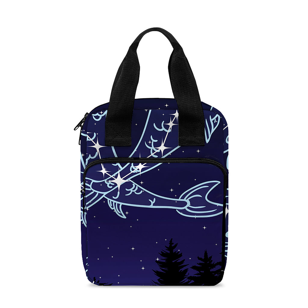 Pisces Constellation Print Bible Tote Bag