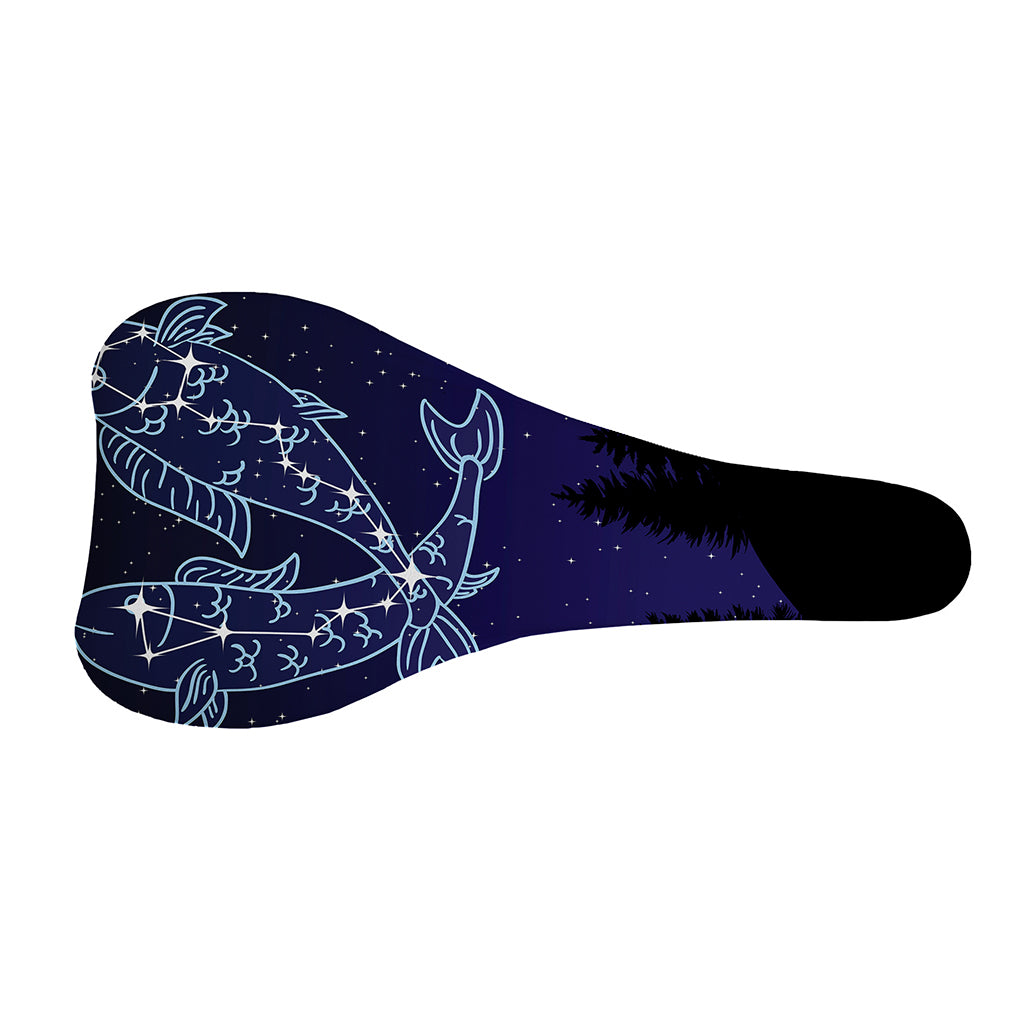 Pisces Constellation Print Bicycle Seat Cover