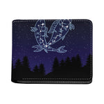Pisces Constellation Print Bifold Wallet