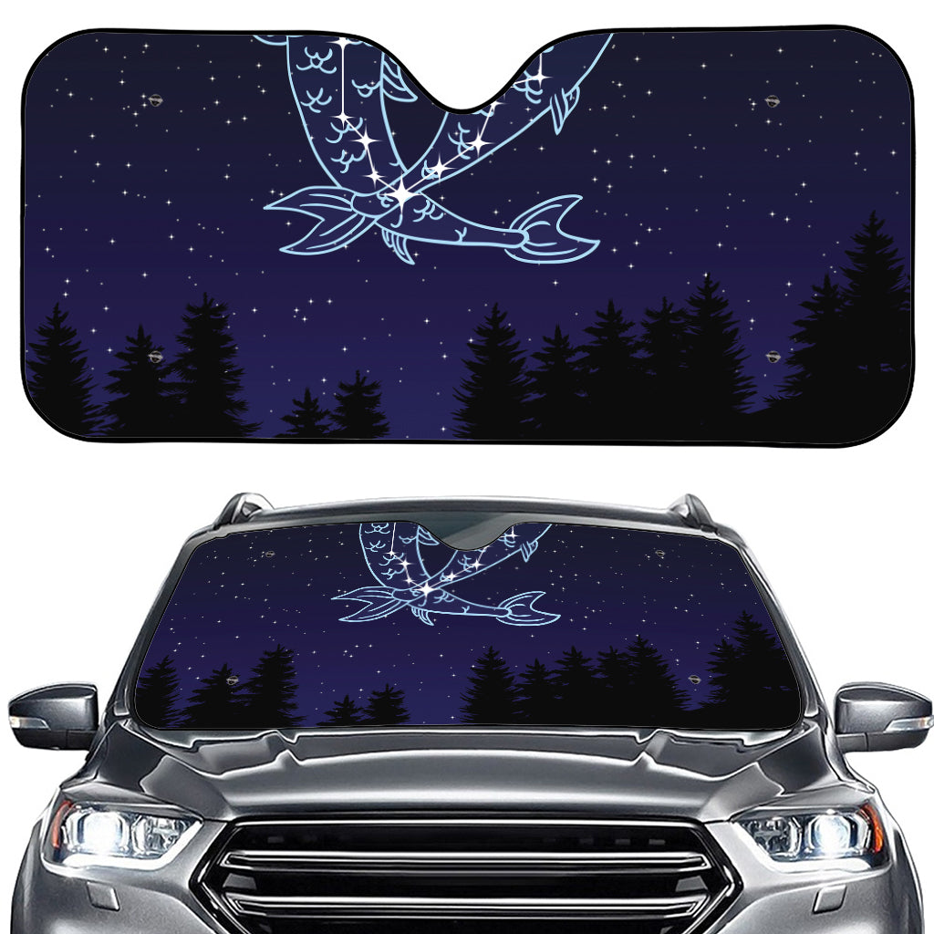 Pisces Constellation Print Car Windshield Sun Shade