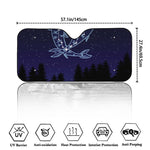 Pisces Constellation Print Car Windshield Sun Shade