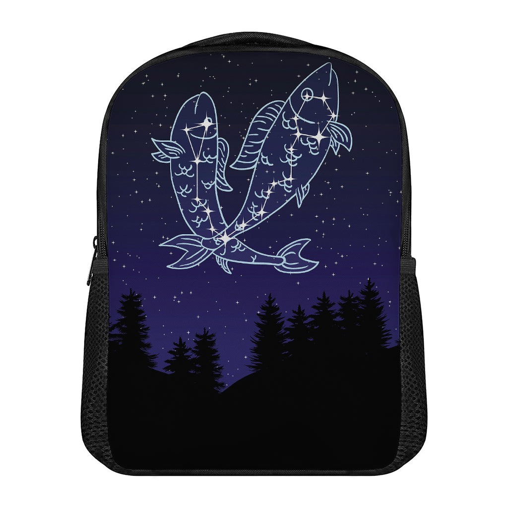 Pisces Constellation Print Casual Backpack