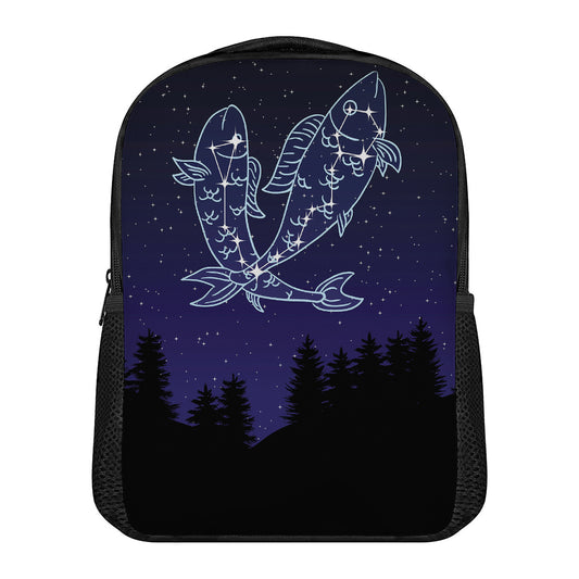 Pisces Constellation Print Casual Backpack