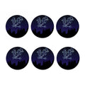 Pisces Constellation Print Coaster Set