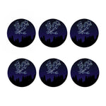 Pisces Constellation Print Coaster Set