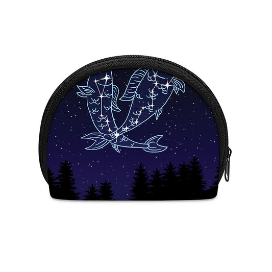 Pisces Constellation Print Coin Purse
