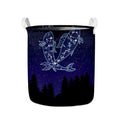 Pisces Constellation Print Collapsible Laundry Basket