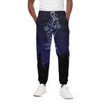 Pisces Constellation Print Cotton Pants