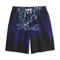 Pisces Constellation Print Cotton Shorts