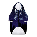 Pisces Constellation Print Dog Zip Up Hoodie