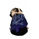 Pisces Constellation Print Dog Zip Up Jacket