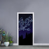 Pisces Constellation Print Door Sticker