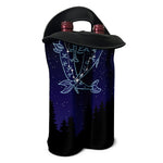 Pisces Constellation Print Double Neoprene Wine Tote