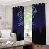 Pisces Constellation Print Extra Wide Grommet Curtains