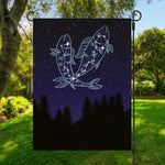 Pisces Constellation Print Garden Flag